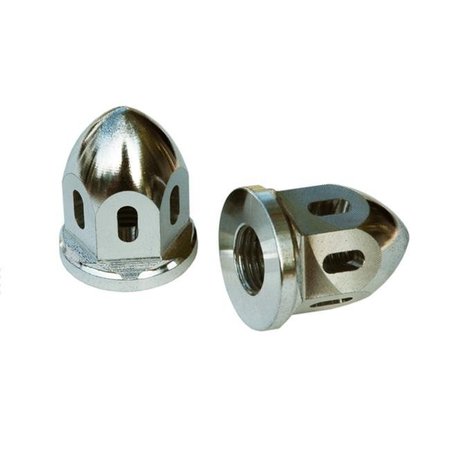 DURABLUE Durablue 20-1821 2 Piece Front Spindle Nuts - Bullet Aluminum 14 x 1. 5 mm 20-1821